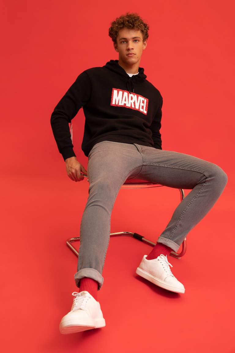 Boxy Fit Licensed by Marvel Sweatshirt