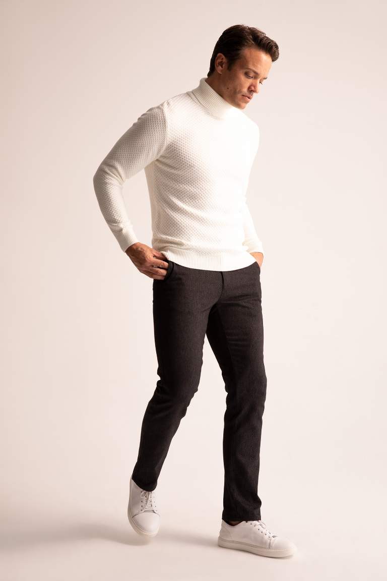 Regular Fit Turtleneck Pullover