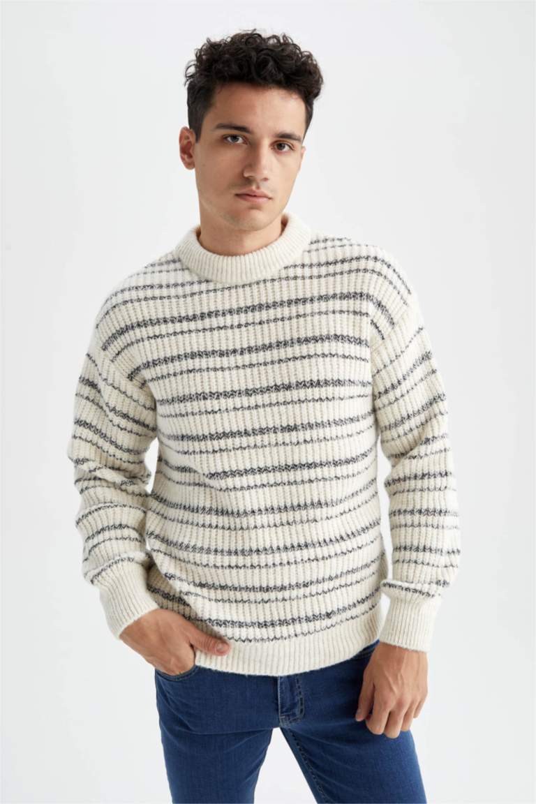 Oversize Strickpullover Herren