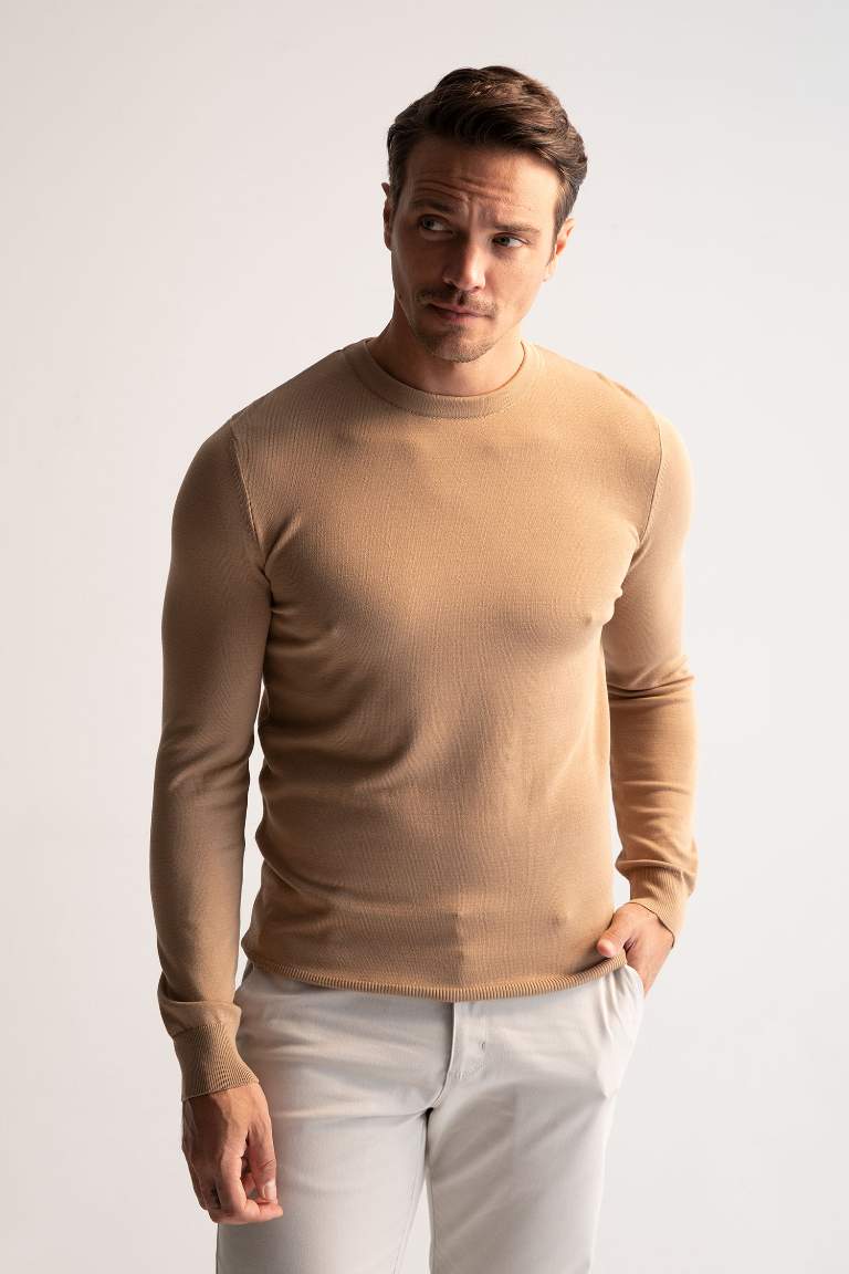 Premium Regular Fit Bisiklet Yaka Triko Kazak