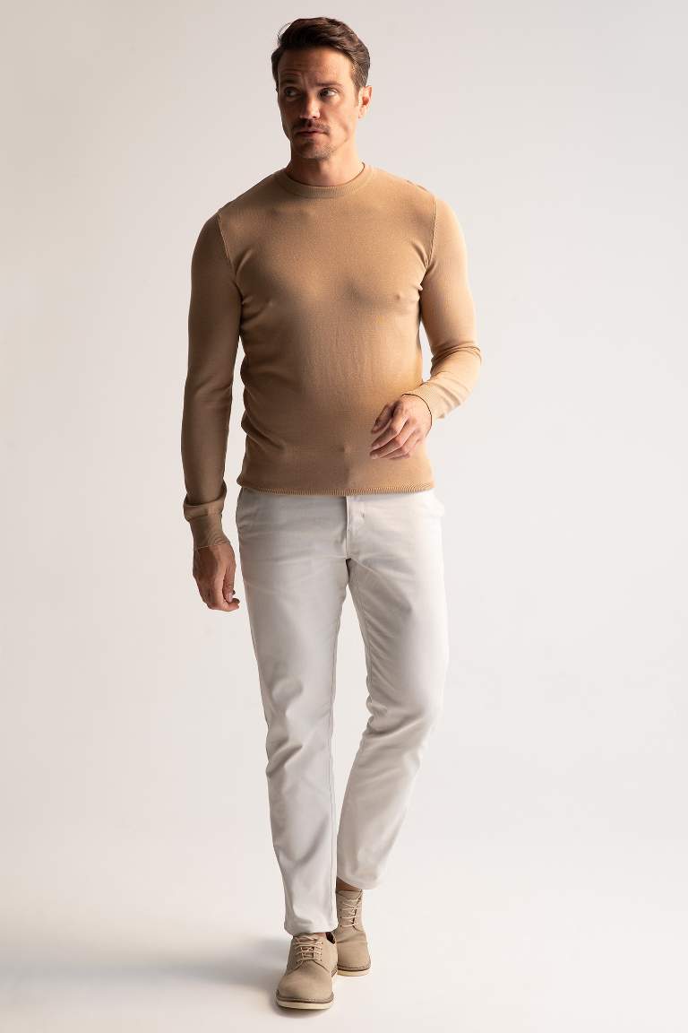 Premium Regular Fit Bisiklet Yaka Triko Kazak