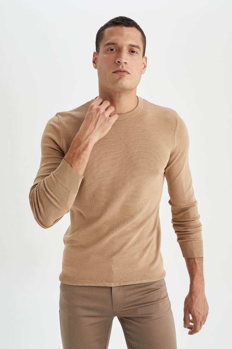 Premium Regular Fit Bisiklet Yaka Triko Kazak