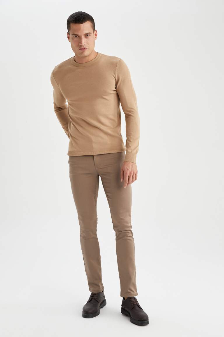 Premium Regular Fit Bisiklet Yaka Triko Kazak