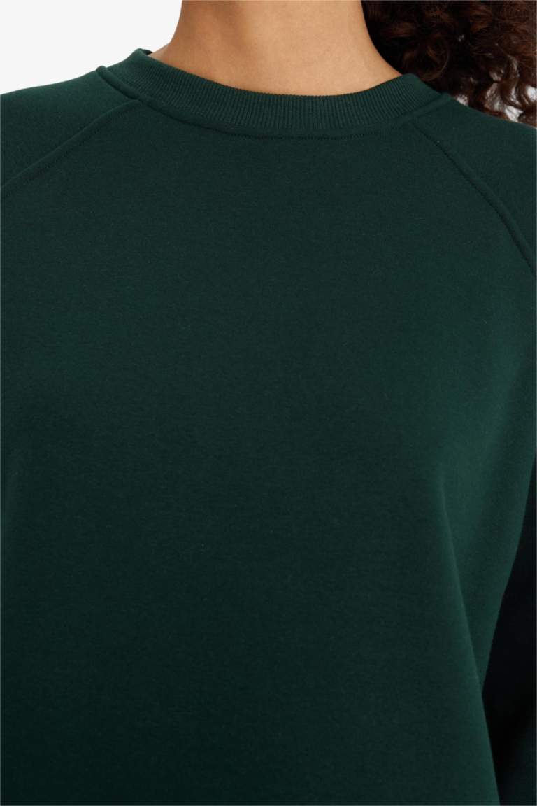 Sweatshirt épais oversize basique à col rond