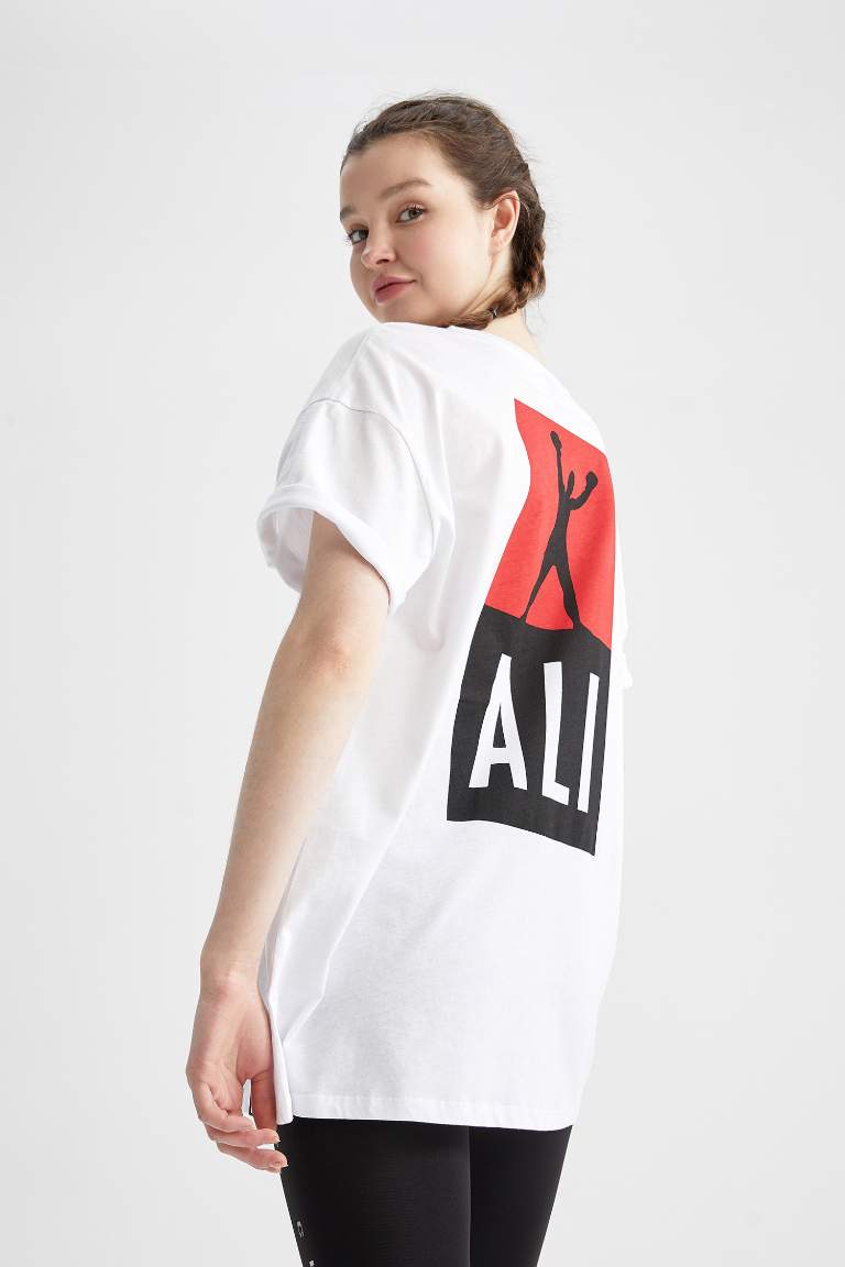 DeFactoFit Muhammed Ali Oversize Fit Kısa Kollu %100 Pamuk Tişört