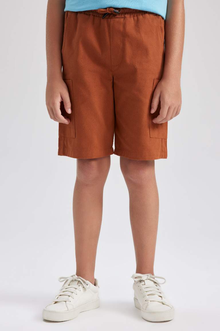 Boy Regular Fit Gabardine Shorts