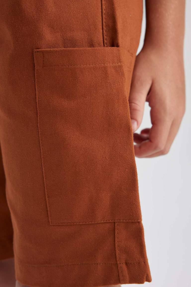 Boy Regular Fit Gabardine Shorts