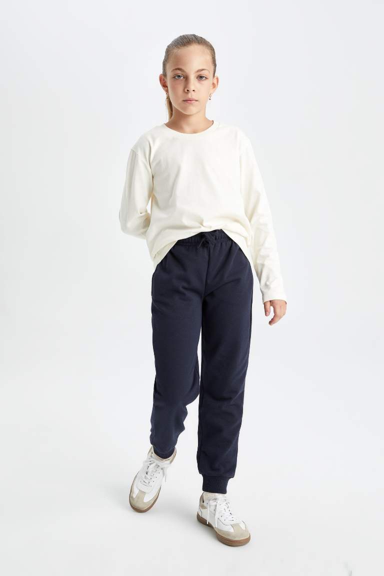 Girl Navy Blue Sweatpants