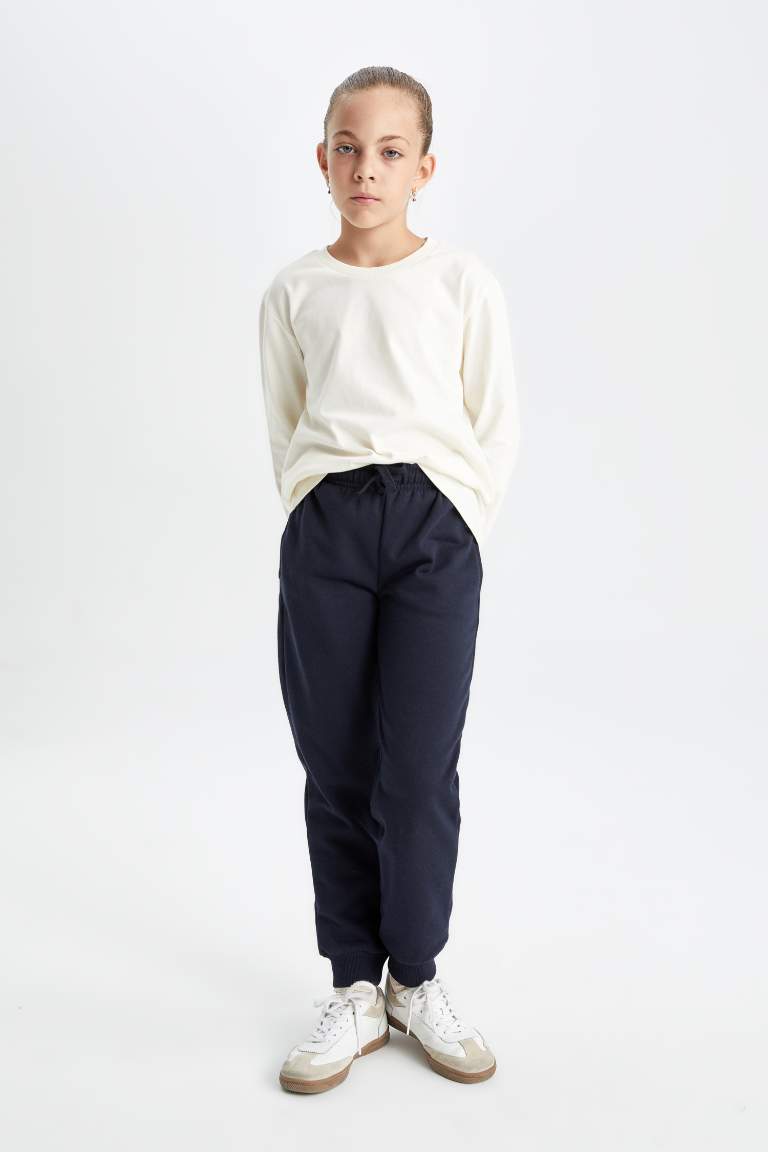 Girl Navy Blue Sweatpants