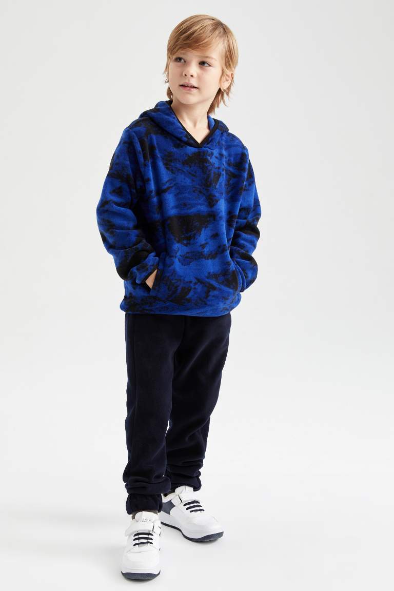 Blue Boys & Teens Regular Fit Hooded Sweatshirt 2659734 | DeFacto