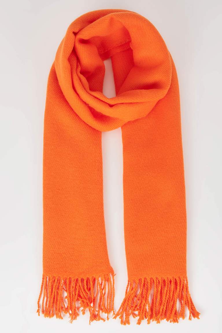 Women's Basic Tasseled Scarf