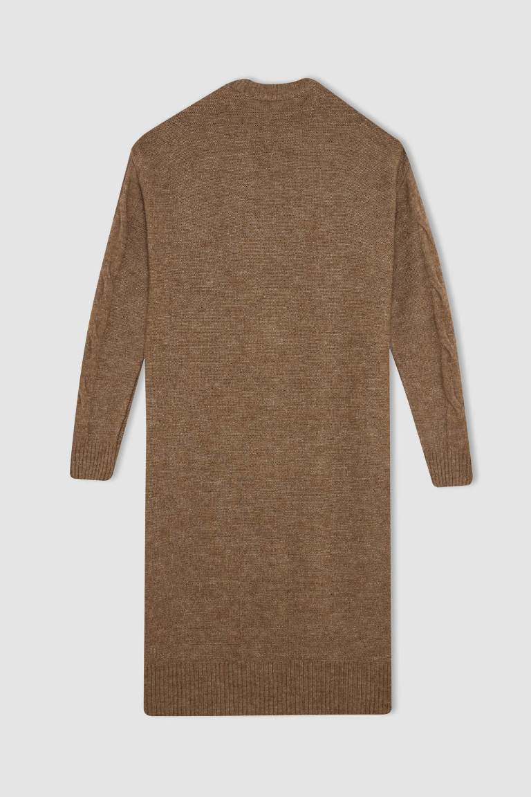 Regular Fit Crew Neck Dress