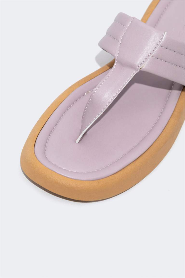 شبشب فليب فلوب جلد صناعي حريمي