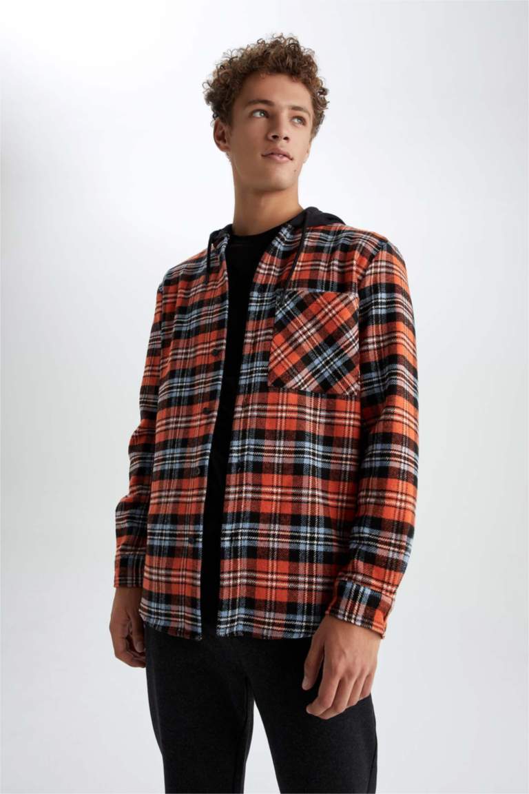 Indigo HOMME Chemise À Manches Longues En Tricot Bûcheron Plaid