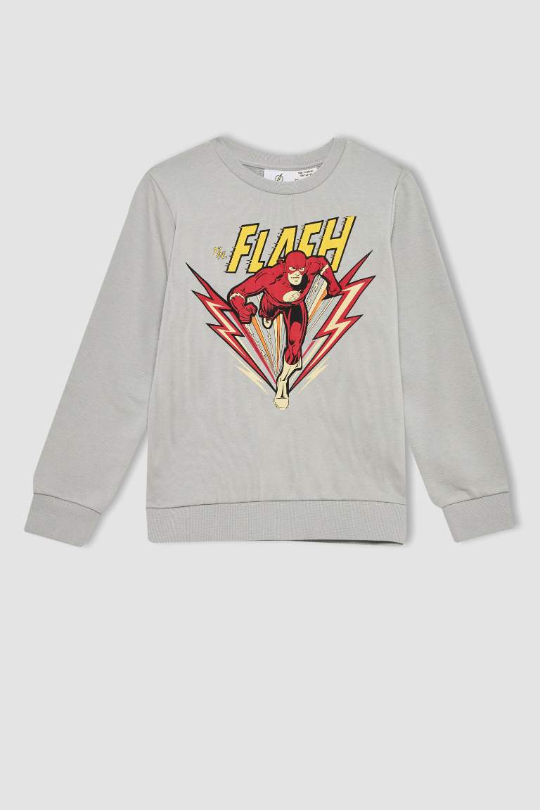 Regular Fit The Flash Licensed Crew Neck Sweatshirt