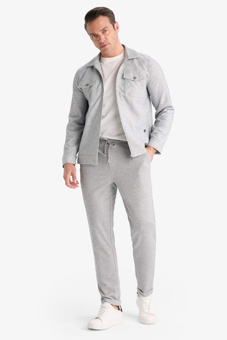 Jogger Duble Paça Yazlık Rahat Esnek Kumaş Pantolon