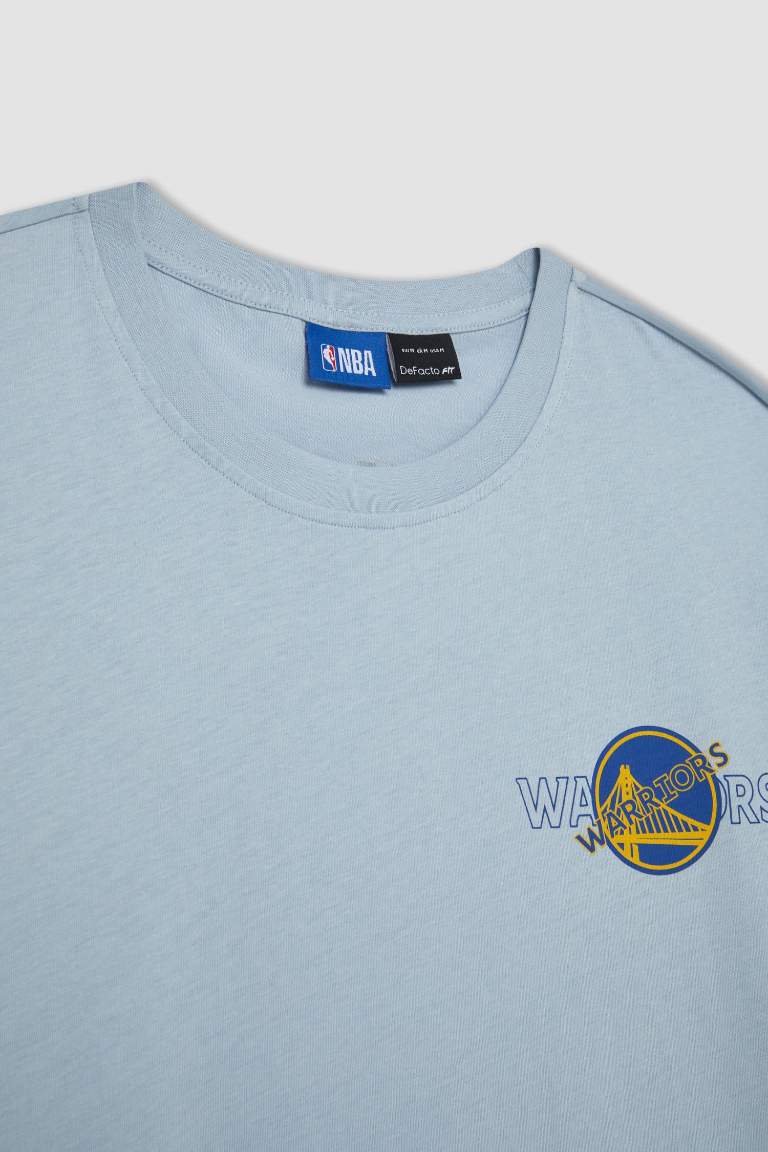 T shirt Coupe Box NBA Col rond Golden State Warriors