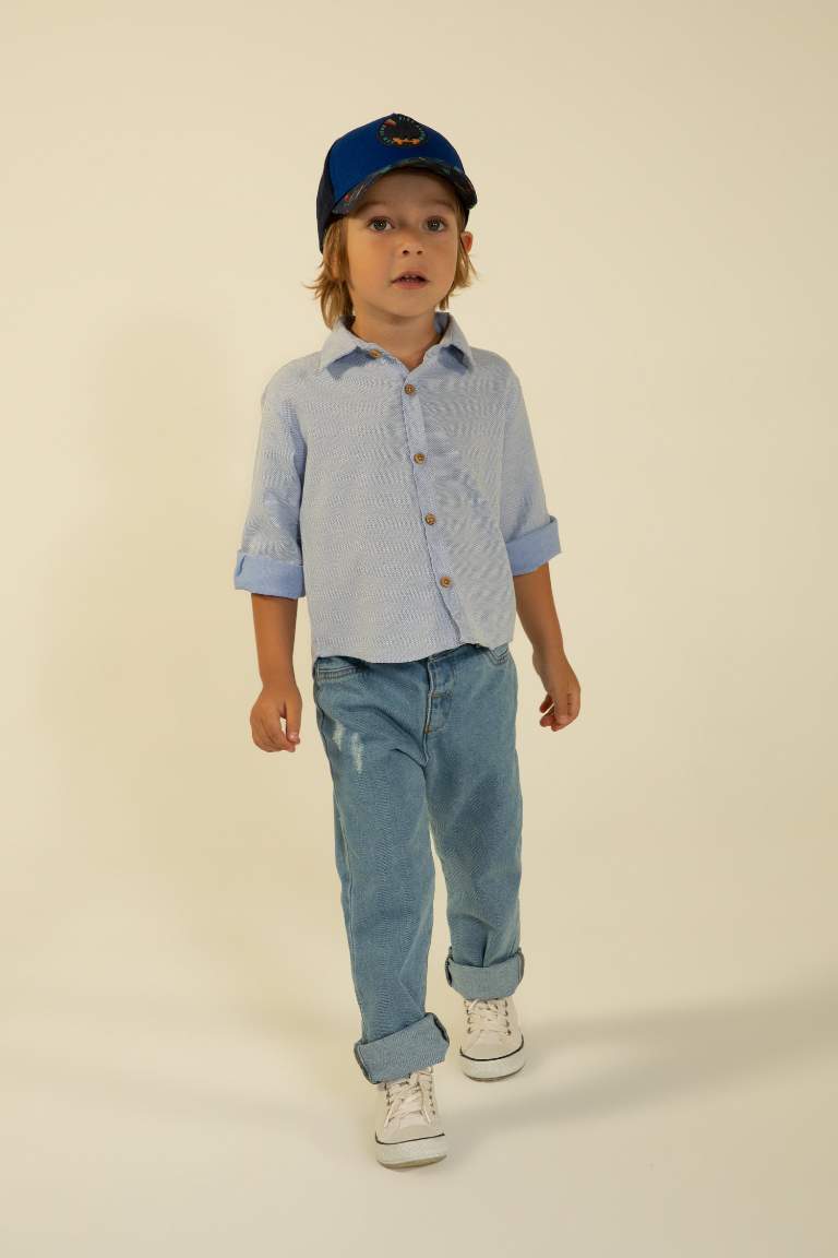 Erkek Bebek Cepli Jean Pantolon