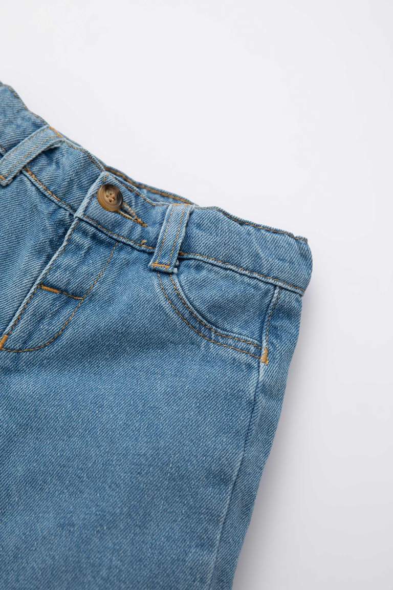 Erkek Bebek Cepli Jean Pantolon