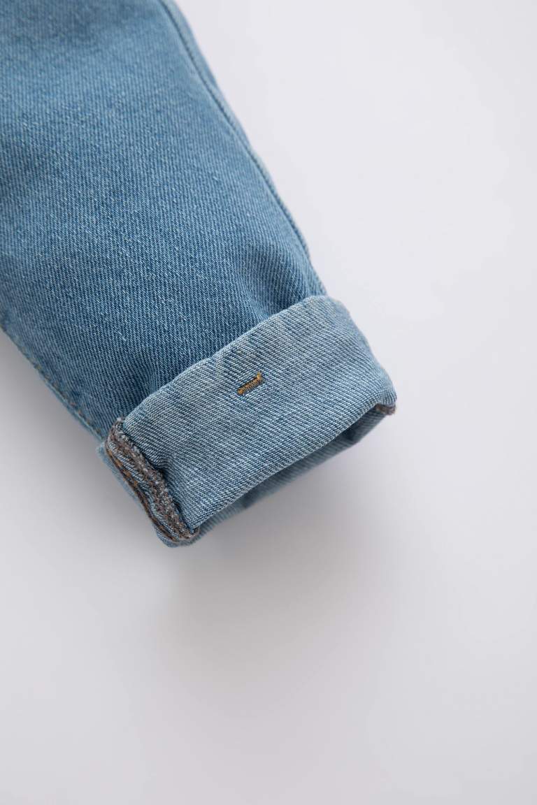 Erkek Bebek Cepli Jean Pantolon