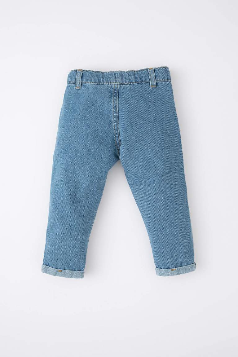 Erkek Bebek Cepli Jean Pantolon