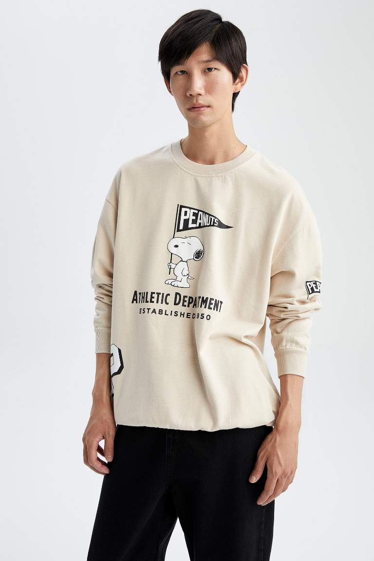 Boxy Fit Snoopy Licensed Sweatshirt