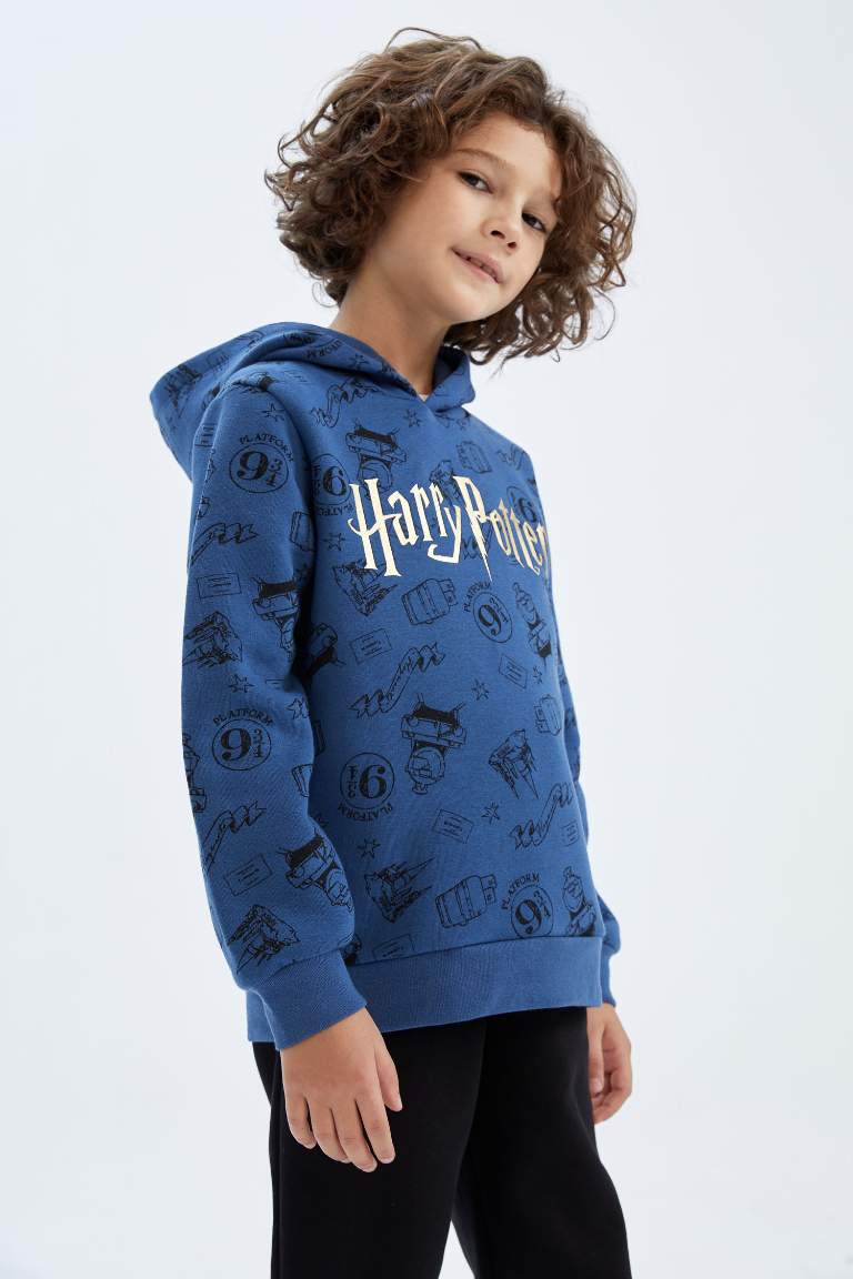 Erkek Çocuk Harry Potter Kapüşonlu Sweatshirt