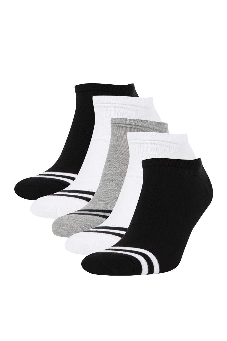 Erkek 5'lı Pamuklu Sneaker Çorap