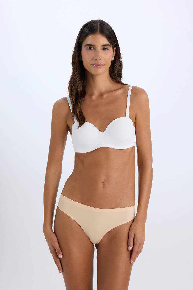 Boş Kap Toparlayıcı Dolgusuz Straplez Basic Düz Bra-Fall in Love