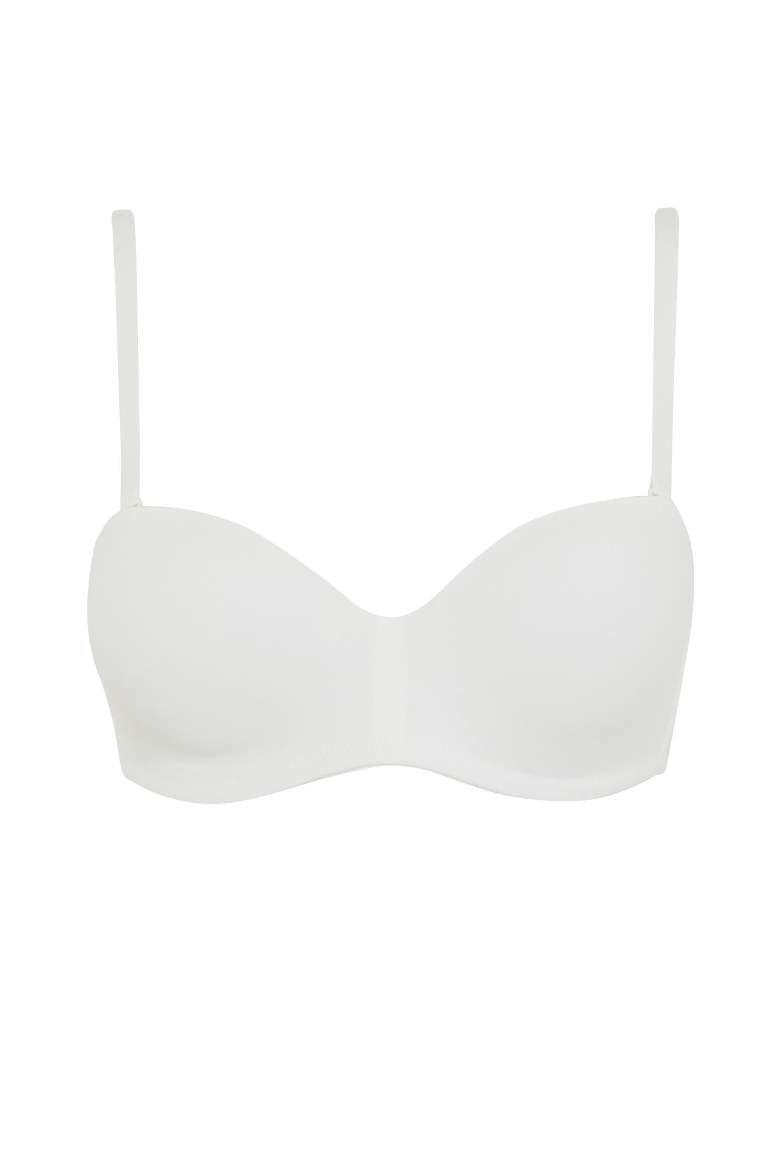 Boş Kap Toparlayıcı Dolgusuz Straplez Basic Düz Bra-Fall in Love