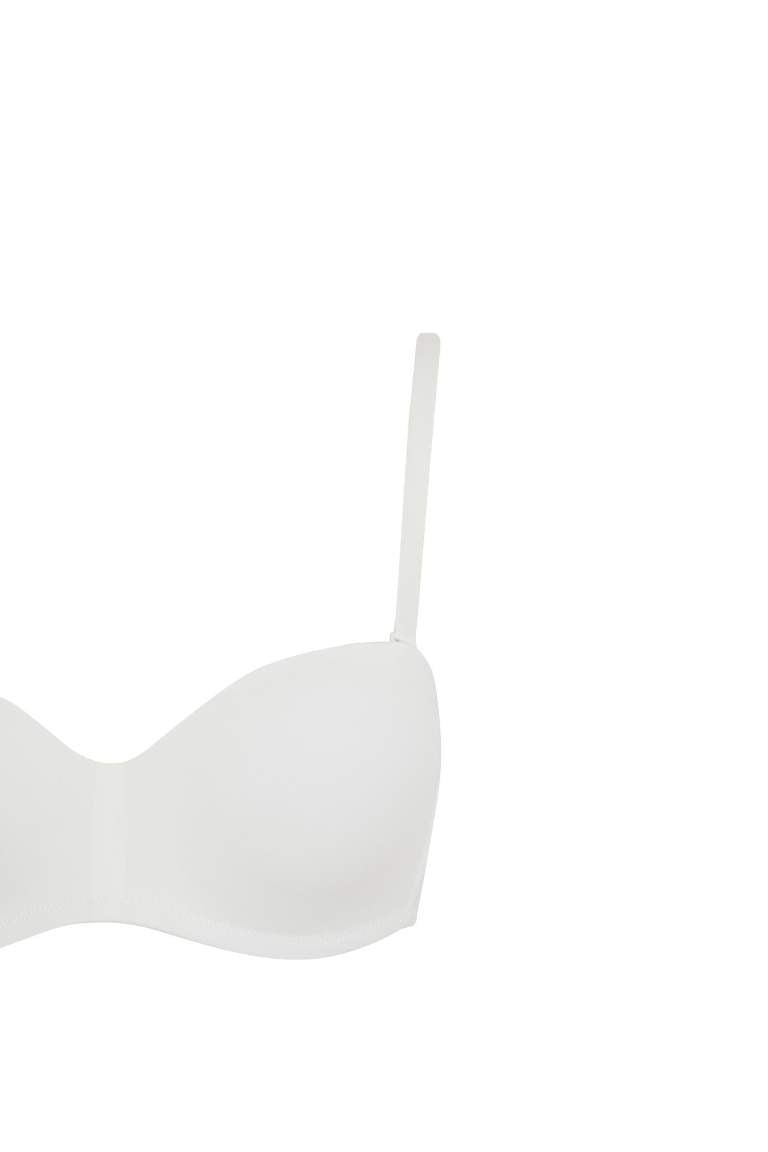 Boş Kap Toparlayıcı Dolgusuz Straplez Basic Düz Bra-Fall in Love