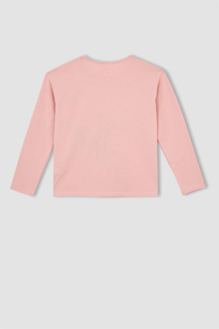 Қыздарға дөңгелек жаға ұзын жеңді 2 Ұзын жеңді футболка