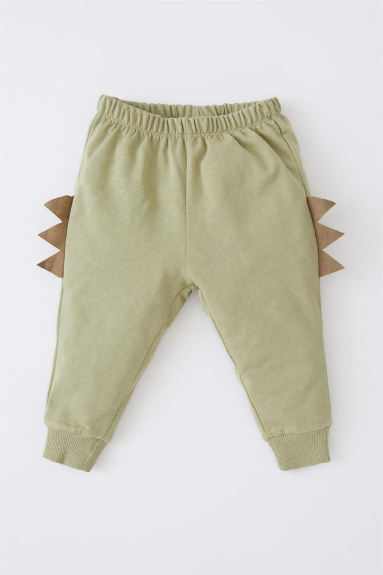 Baby Boy Regular Fit 3D Crew Neck Soft Hairy Sweatshirt Tracksuit Bottom Set