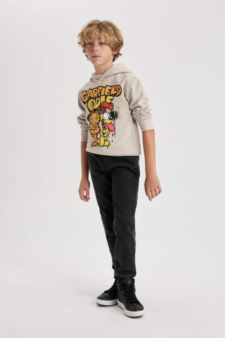 Boy Jogger Elastic Banded Leg Fleece Lined Jeans