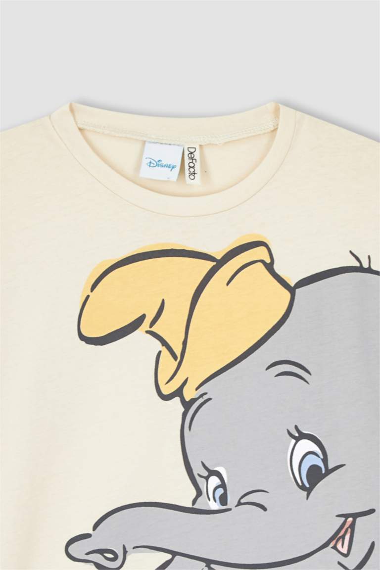 Kız Çocuk Disney Dumbo Regular Fit Sırt Kısa Kollu Tişört
