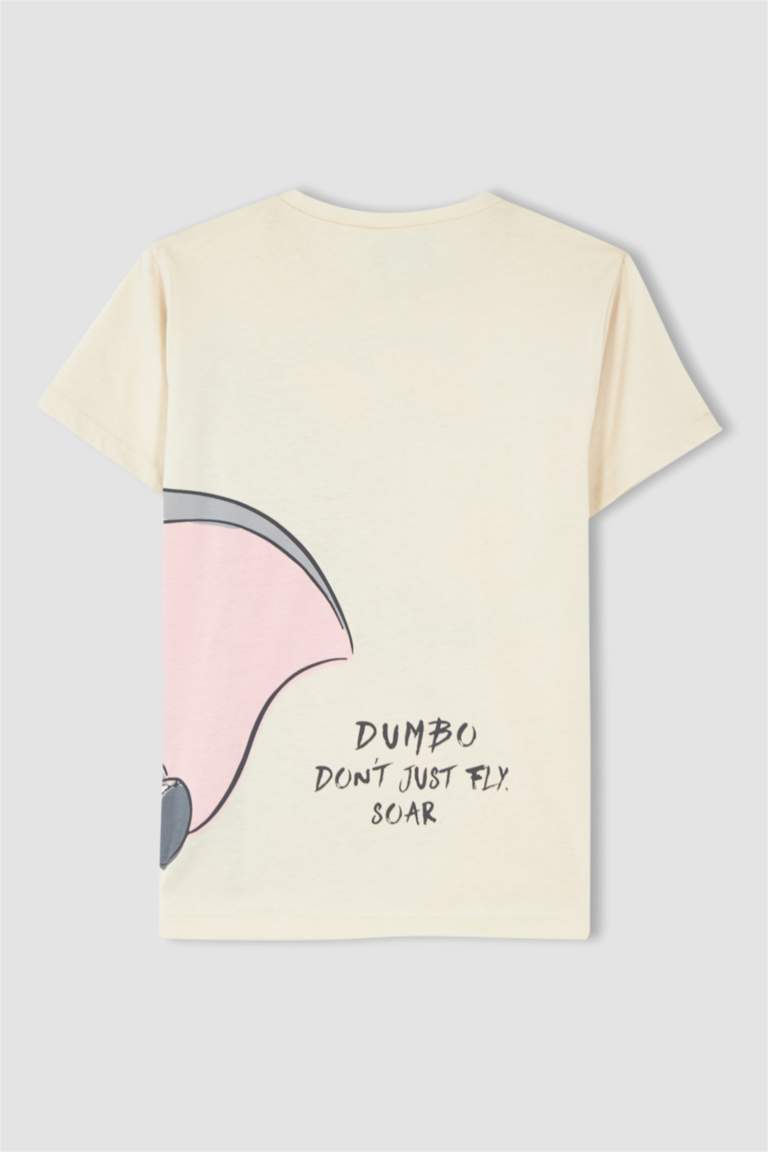 Kız Çocuk Disney Dumbo Regular Fit Sırt Kısa Kollu Tişört