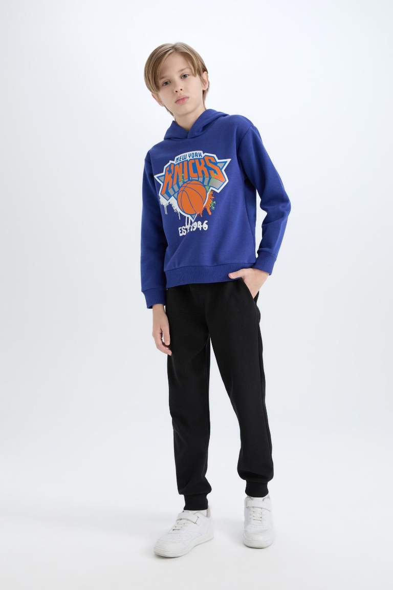 Sweat à capuche Nba Ny Knicks à Coupe Régulière