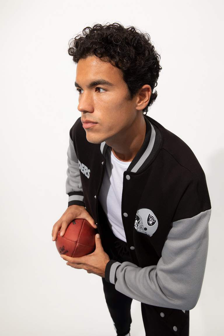 DeFactoFit NFL Las Vegas Raiders Oversize Fit Hırka