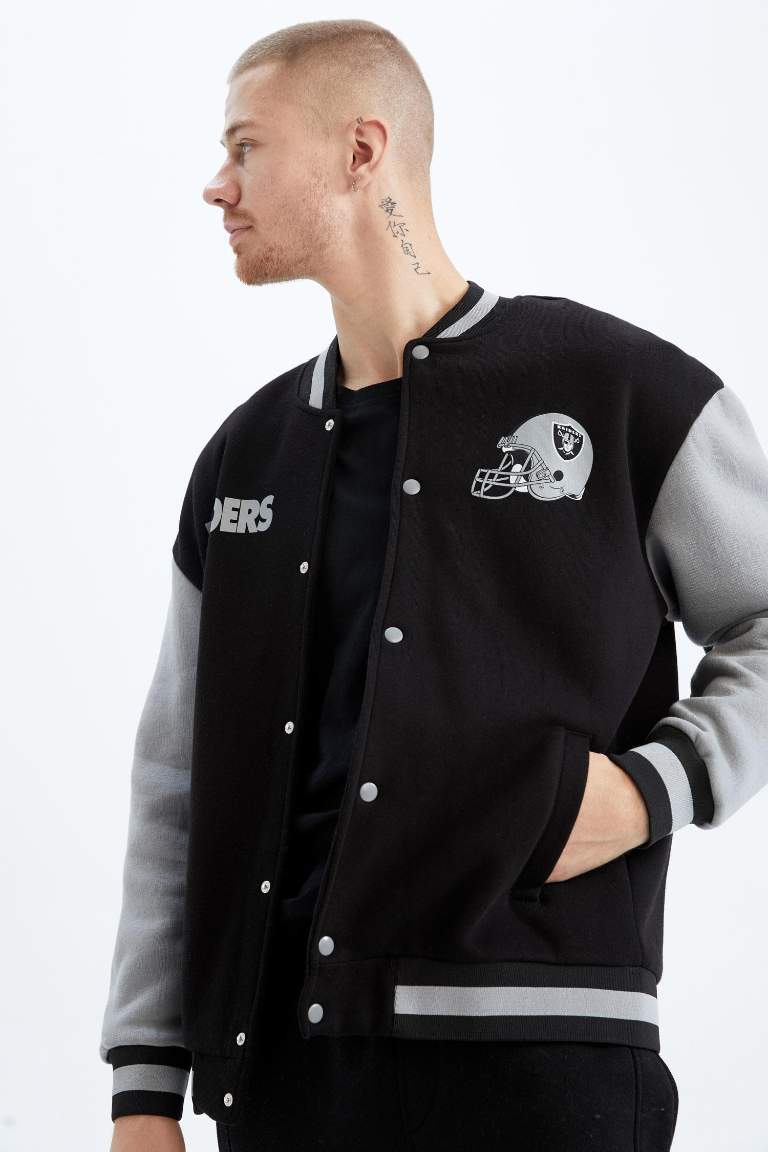 DeFactoFit NFL Las Vegas Raiders Oversize Fit Hırka