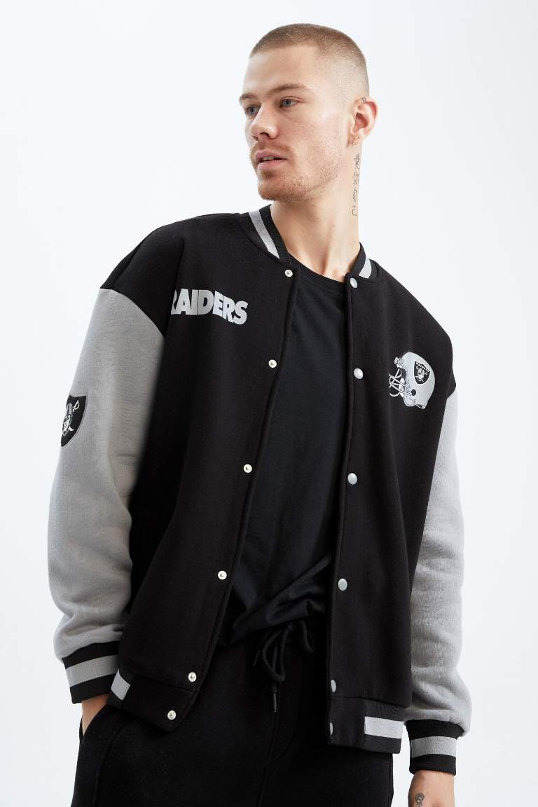 DeFactoFit NFL Las Vegas Raiders Oversize Fit Hırka