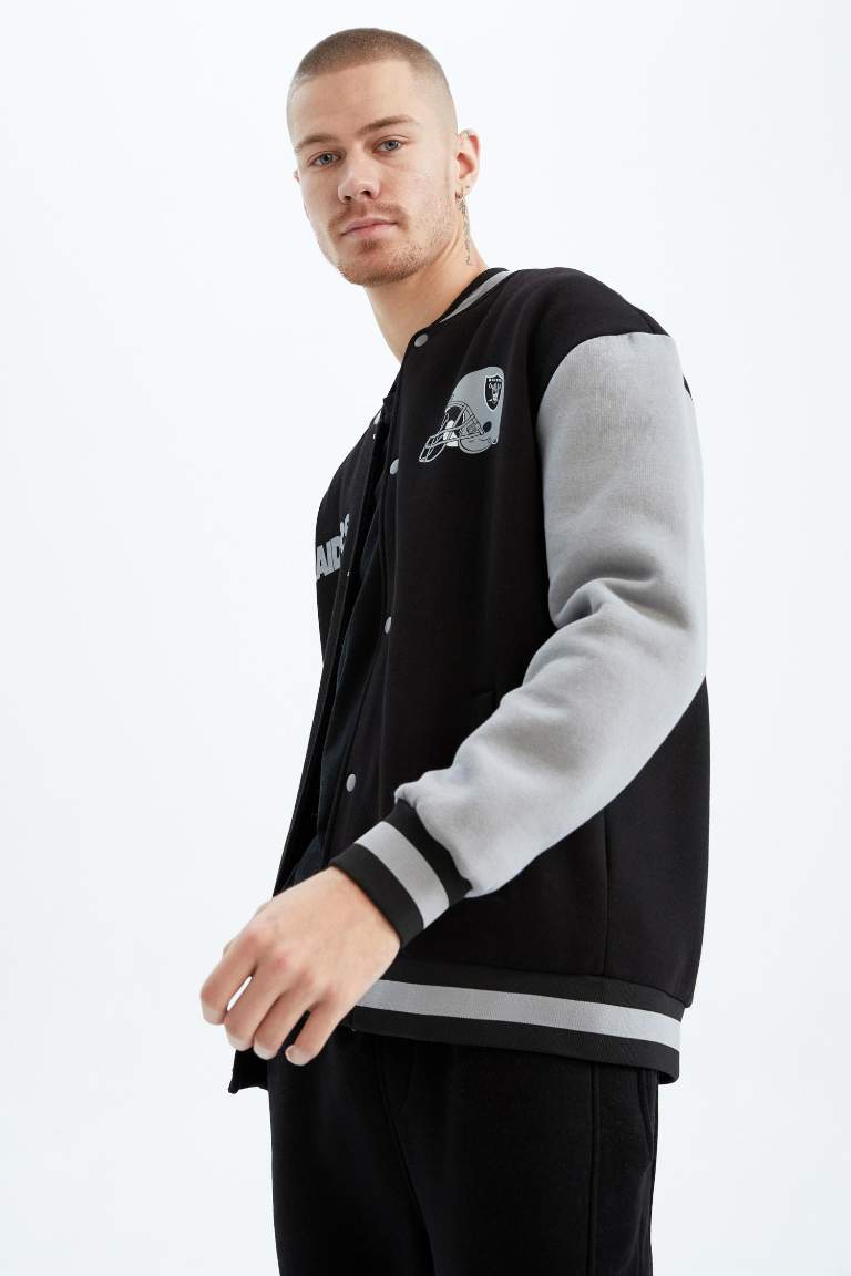 DeFactoFit NFL Las Vegas Raiders Oversize Fit Hırka