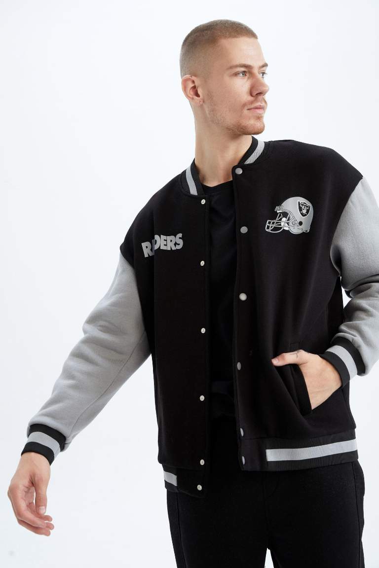 DeFactoFit NFL Las Vegas Raiders Oversize Fit Hırka