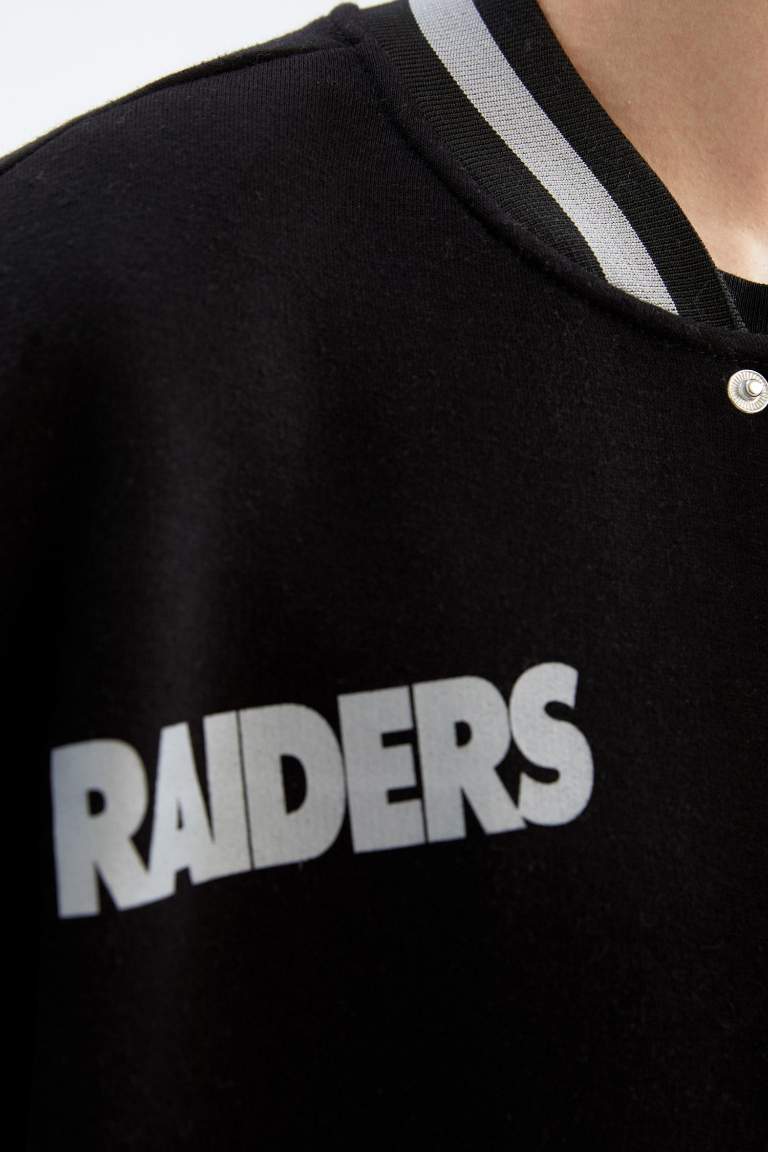 DeFactoFit NFL Las Vegas Raiders Oversize Fit Hırka