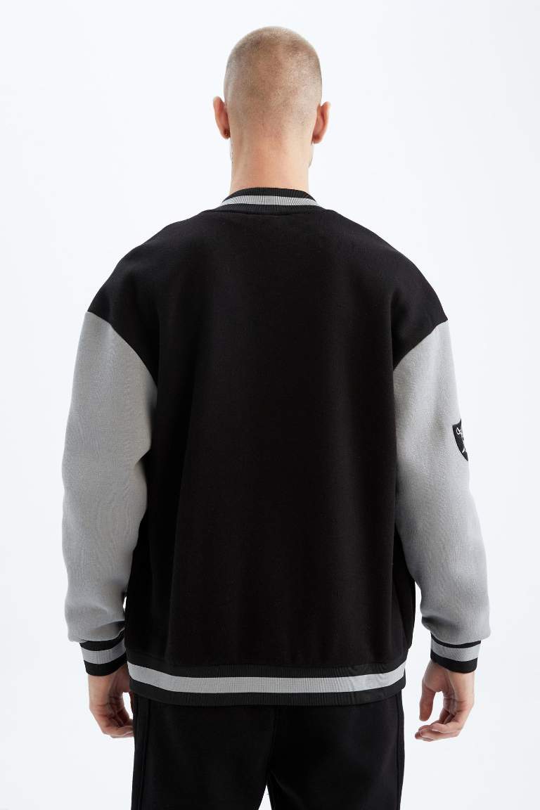 DeFactoFit NFL Las Vegas Raiders Oversize Fit Hırka