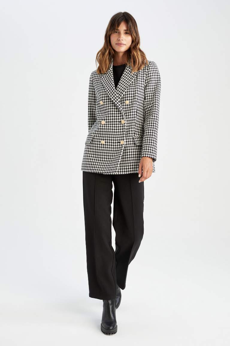 Oversize Geniş Kalıp Tweed Blazer Ceket