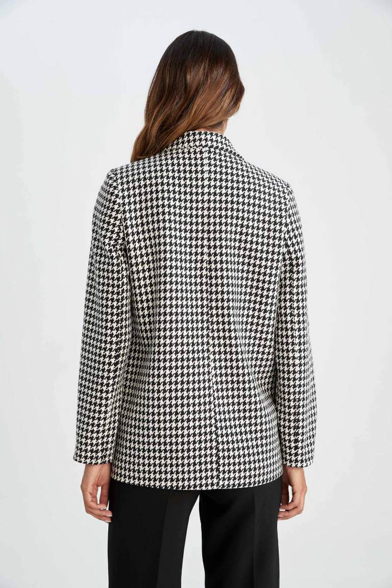 Oversize Geniş Kalıp Tweed Blazer Ceket