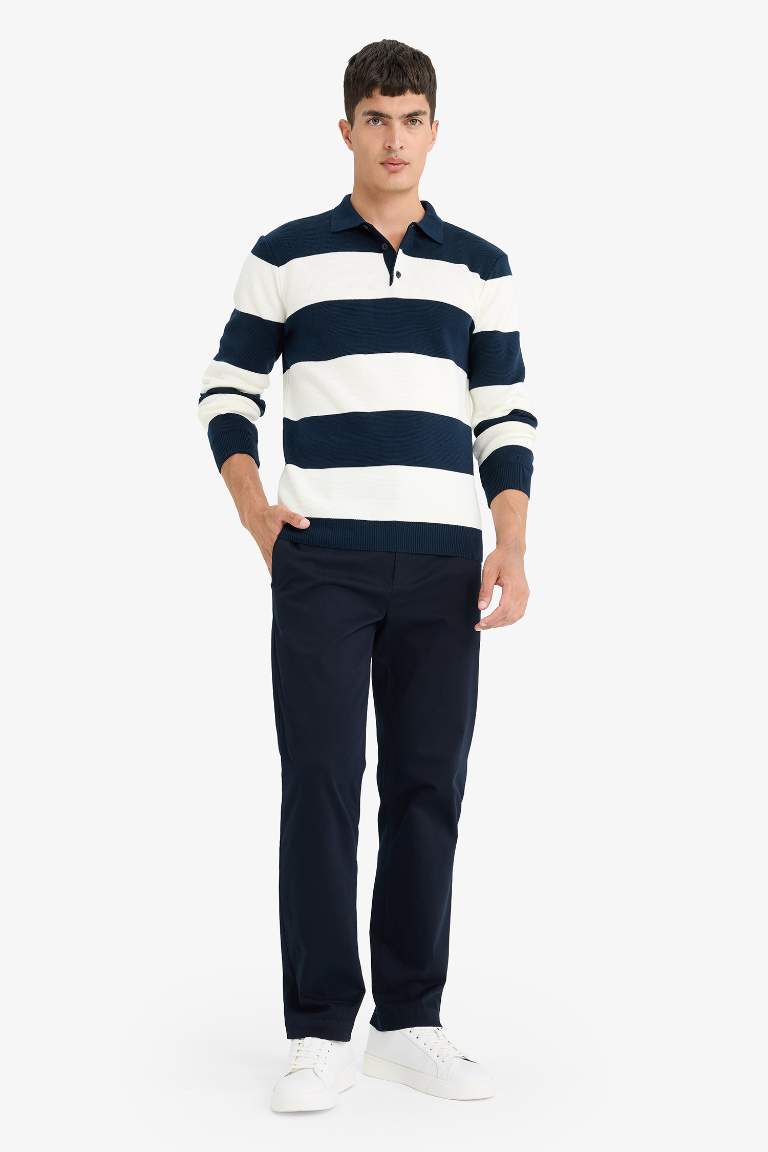 Standart Fit Polo Yaka Triko Kazak