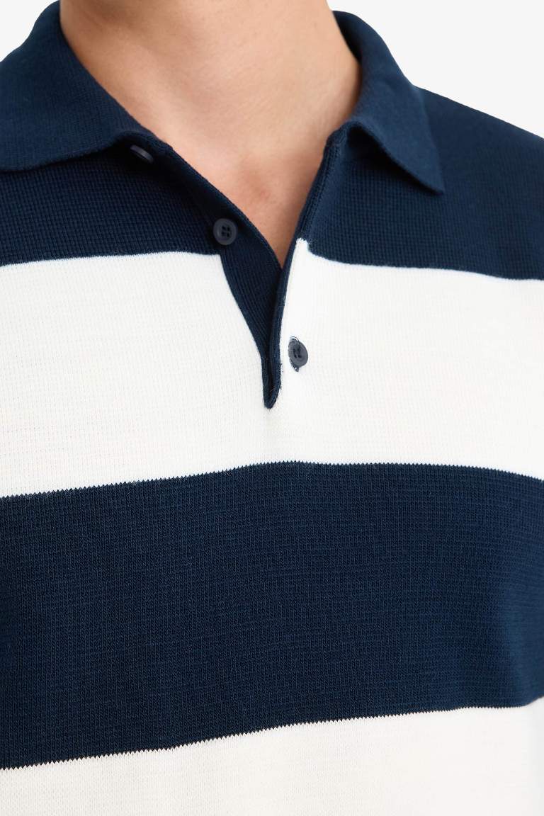 Standart Fit Polo Yaka Triko Kazak