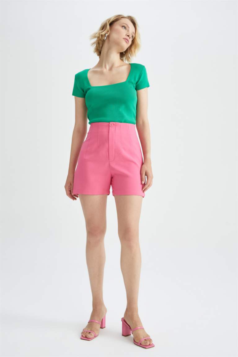 بلوز صوف نص ردن بياخة مستديرة