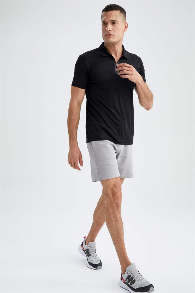 DeFactoFit Slim Fit Cotton Shorts